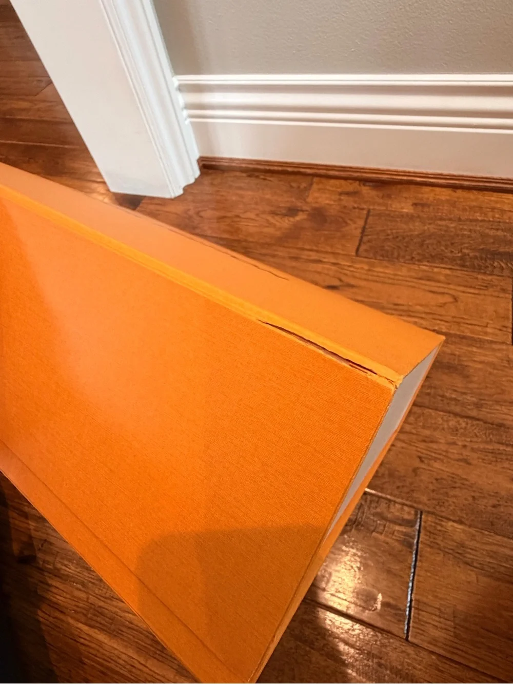 Louis Vuitton Orange Box with Blue Ribbon